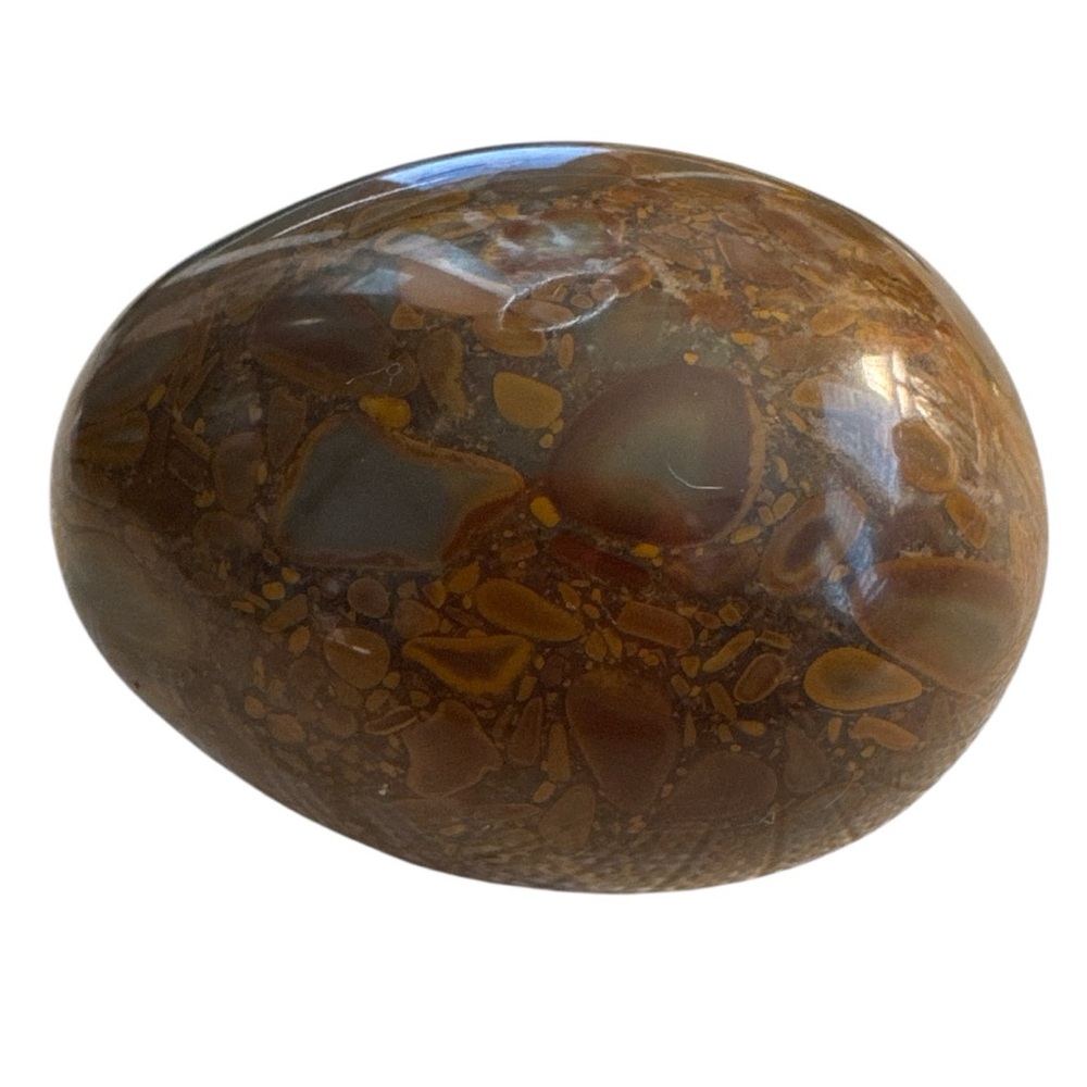 BAMBOO JASPER 2 1/2” EGG STONE GEMSTONE